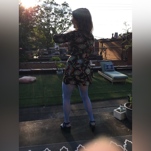 Super 60’s Mod Puff Sleeve Slinky Paisley Print Hendrix meets MINI Super Button - Picture 16 of 16